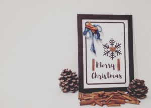 Cornice con disegno di Natale